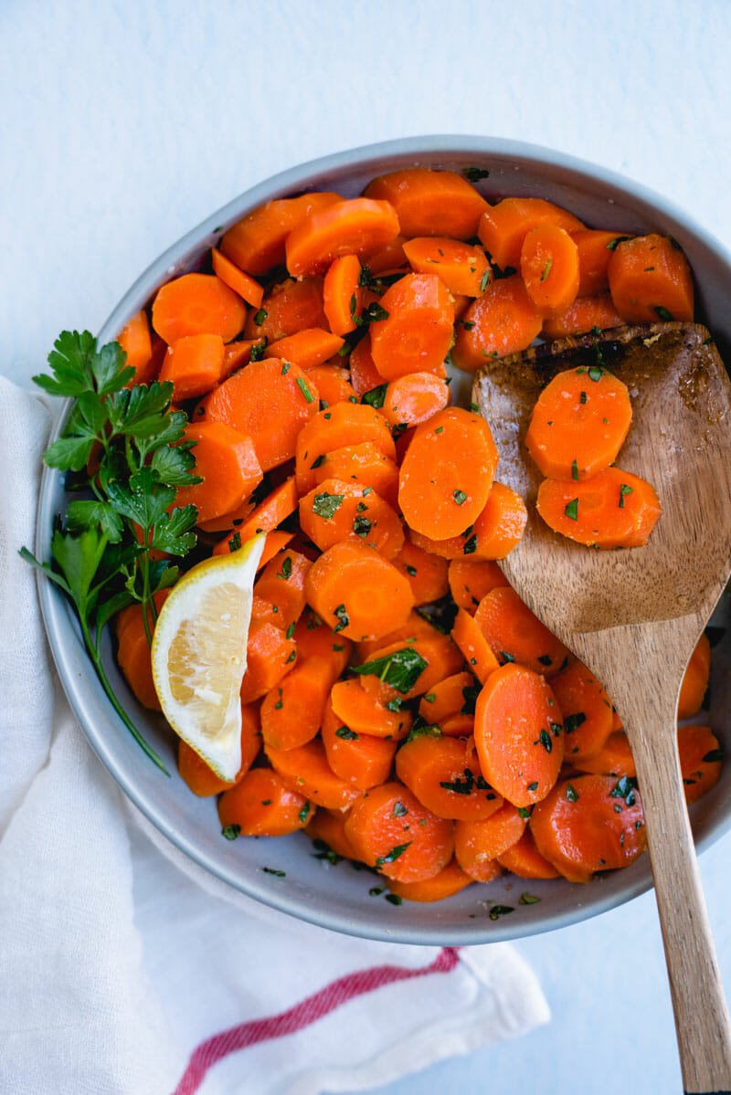 Steamed carrots