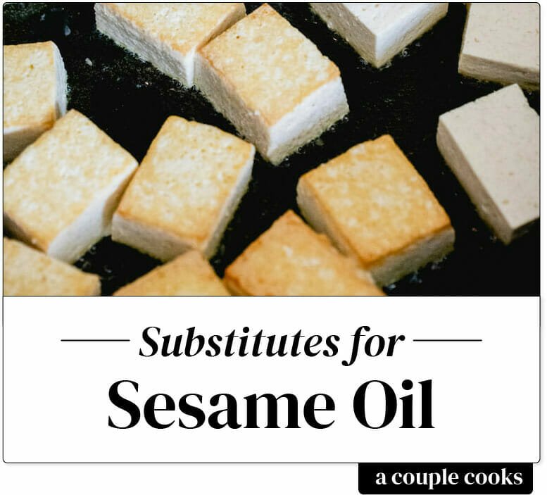 Substitute for sesame oil