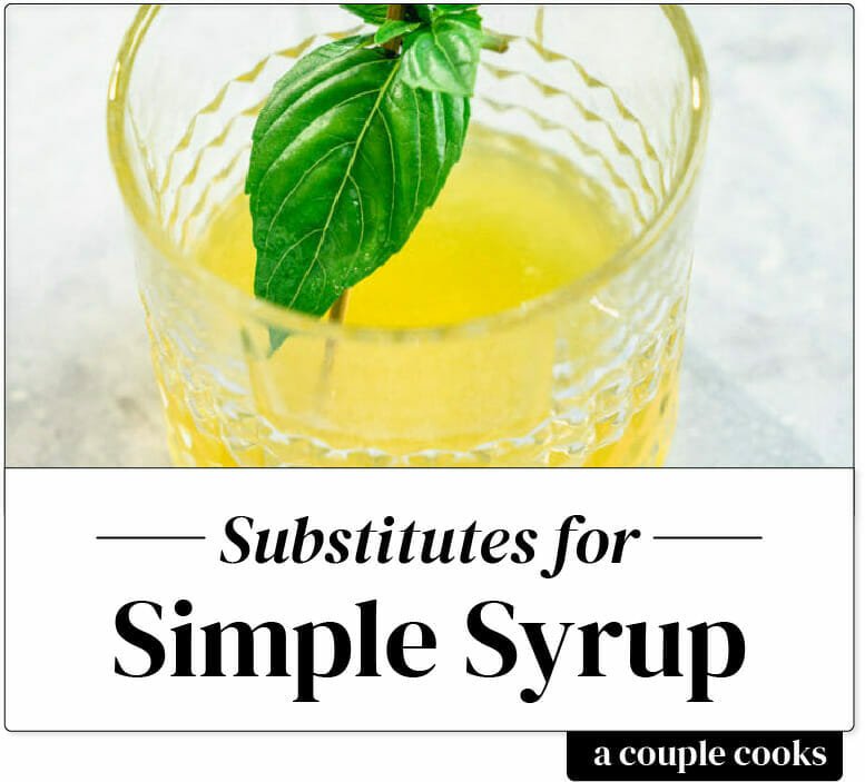 Simple syrup substitute