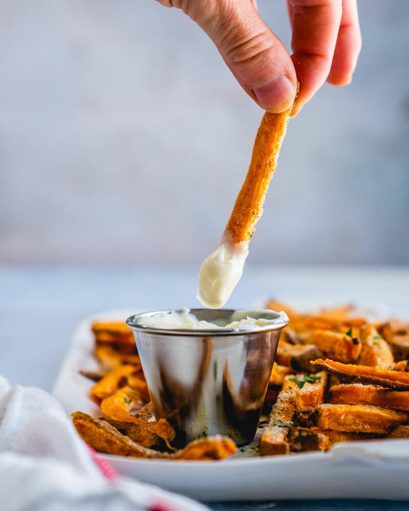 Crunchy sweet potato fries