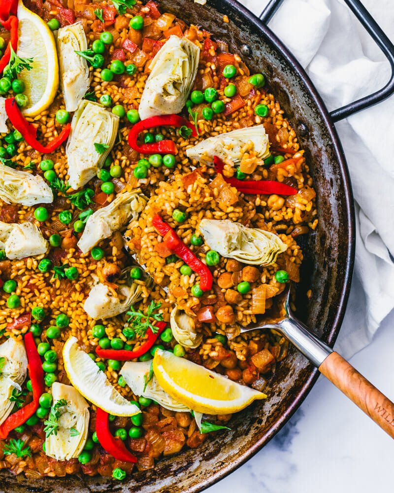 Vegetarian paella