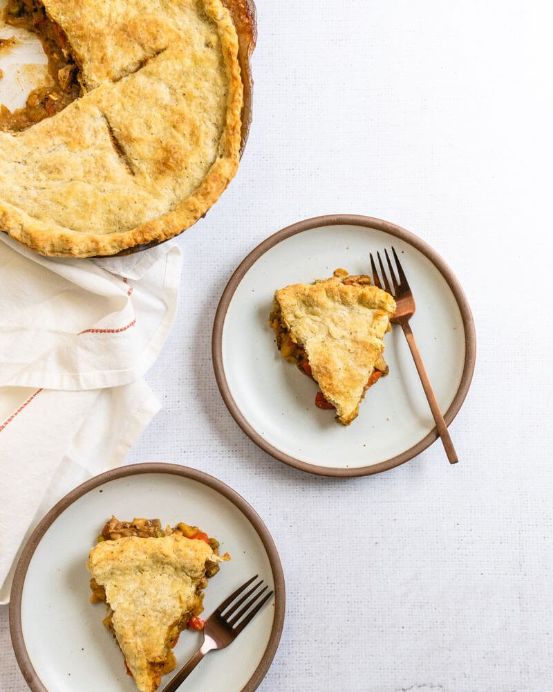 Vegetarian Pie |  How long to bake a pot pie