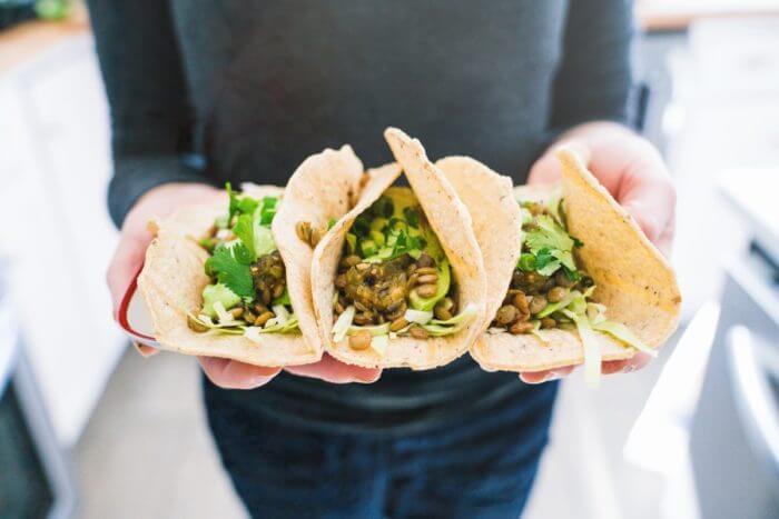 Easy Vegan Tacos |  Lentil Tacos